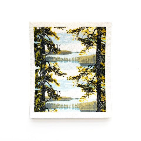 Pine Trees - Swedish Dishcloth