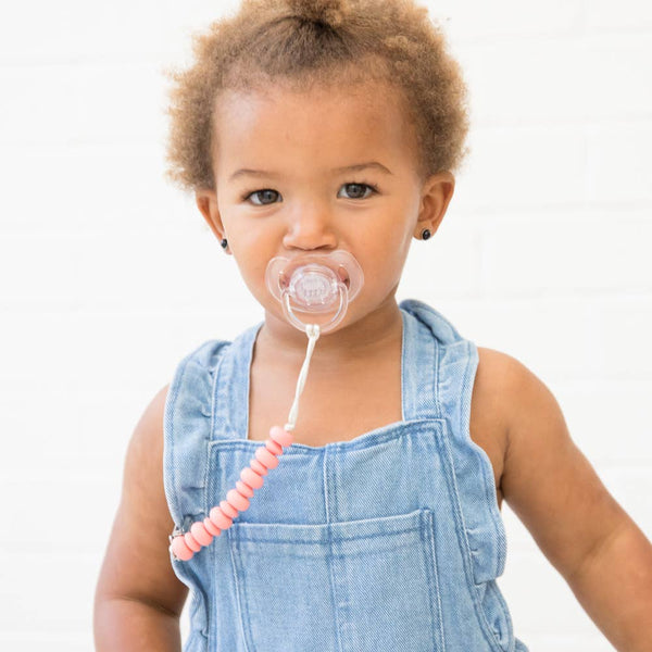 Pink Pacifier Clip