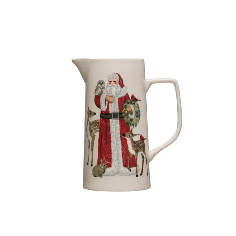 Santa & Animals Pitcher