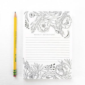 Poppy Intentions - Notepad