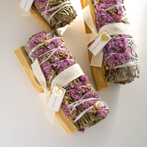 Floral White Sage + Palo Bundle - Positive Vibes