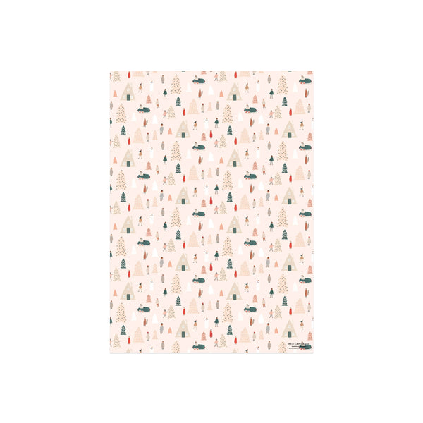 Pink Trees Roll - Wrapping Paper