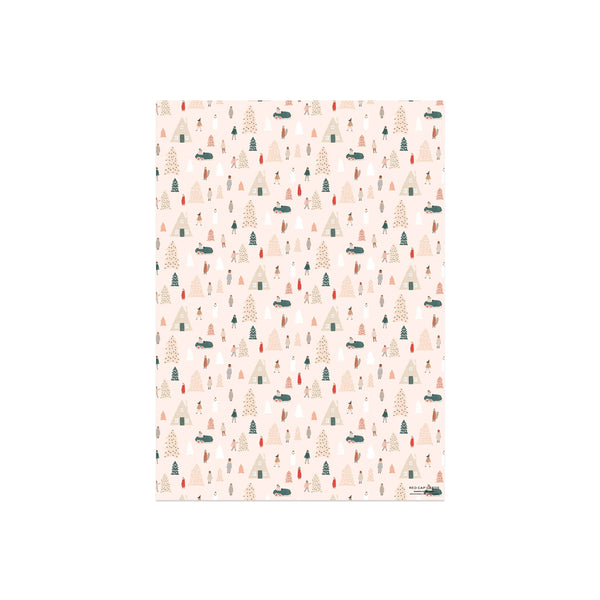 Pink Trees Roll - Wrapping Paper
