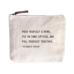 Pull Yourself Together - Canvas Zipper Bag