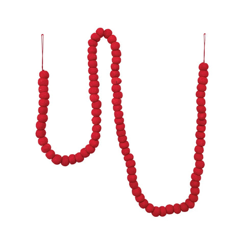 Red Wool Felt Garland