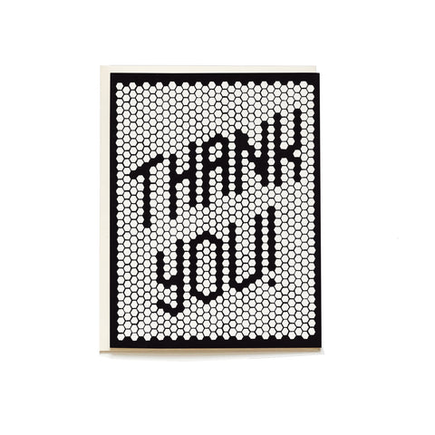 Retro Tile - Thank You Card