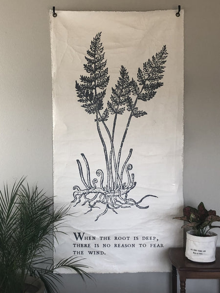 When The Root Is Deep - Botanical Wall Tarp