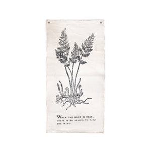 When The Root Is Deep - Botanical Wall Tarp