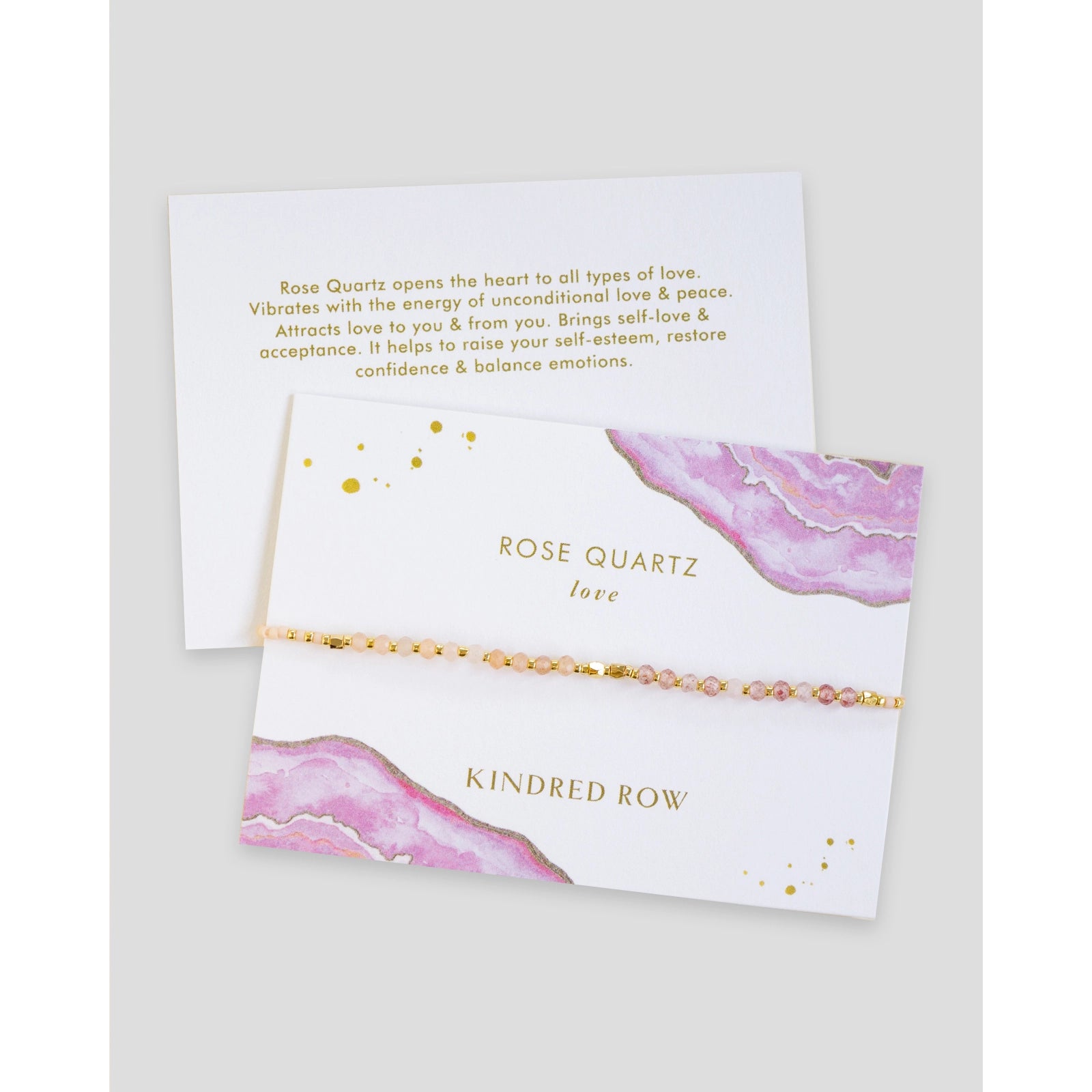 Rose Quartz - Healing Gemstone Stacking Bracelet