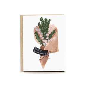 Rustic Bouquet - Birthday Card