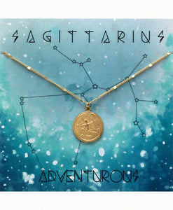 Sagittarius Medallion Necklace