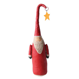 Santa with Star - Hand Painted Decor