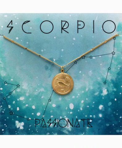 Scorpio Medallion Necklace