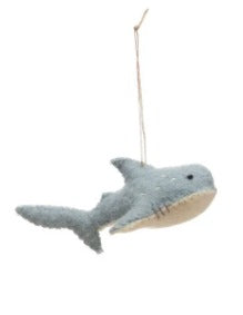 Shark - Wool Felt Sea Life Ornament