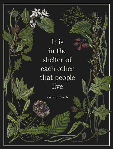 Black Shelter - Art Print