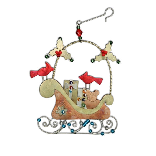 Cardinal Sleigh - Ornament