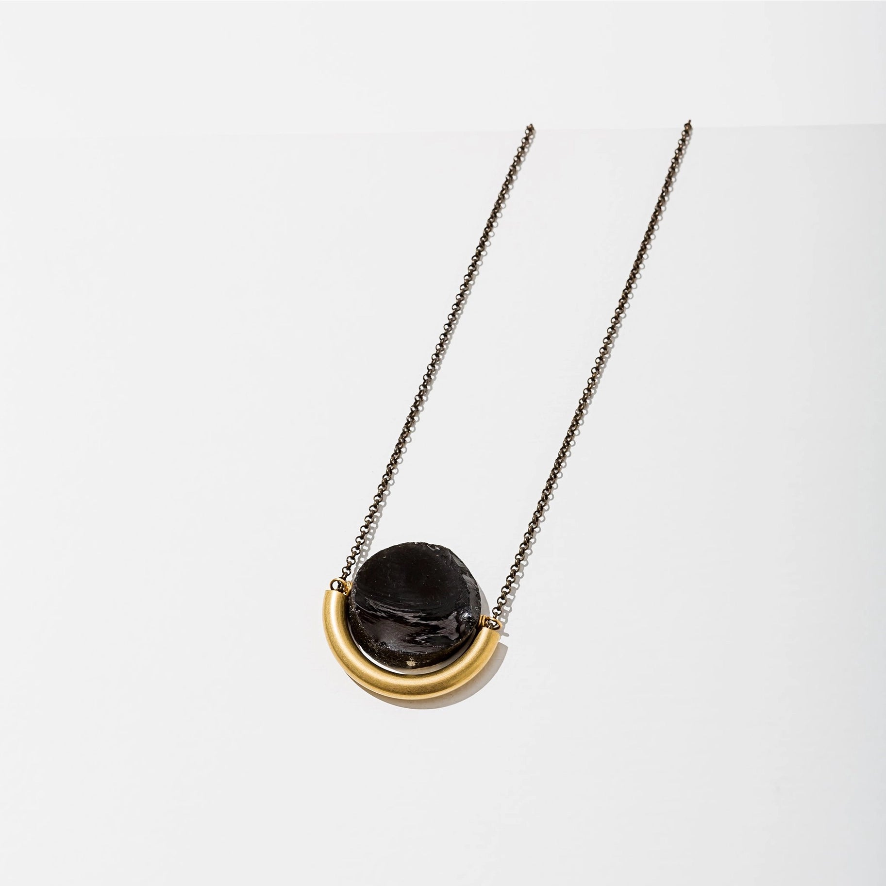 Sun and Moon Necklace - Onyx