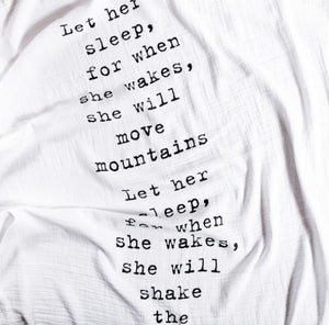 Let Her Sleep - Swaddle Blanket