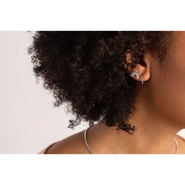 Sunrise Stud Earrings - Silver
