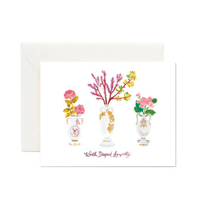 Sympathy Vases - Sympathy Card