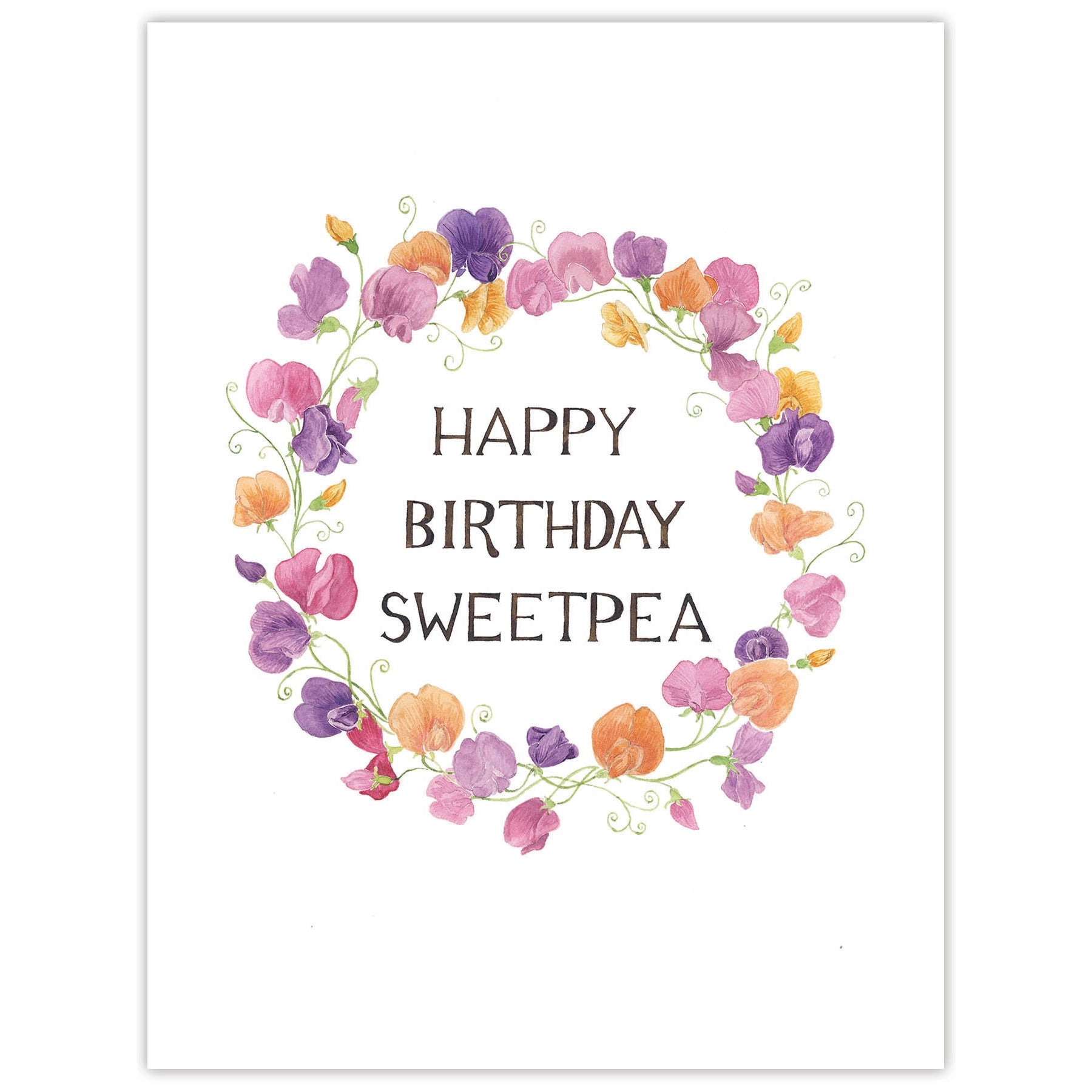 Sweetpea - Birthday Card