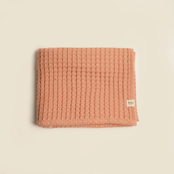 Terracota - Waffle Throw Baby Blanket