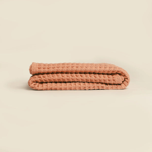 Terracota - Waffle Throw Baby Blanket