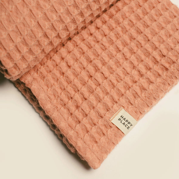 Terracota - Waffle Throw Baby Blanket