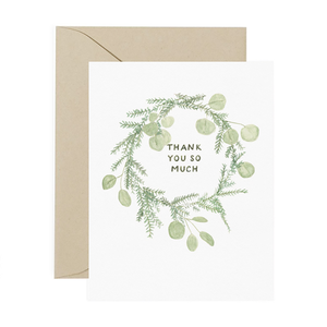 Wreath - Thank You Card