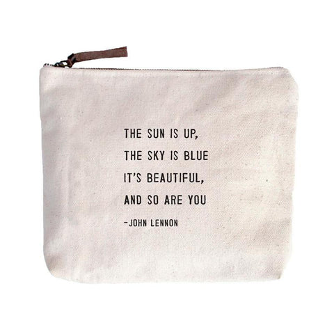 The Sun Is Up - Canvas Zipper Bag