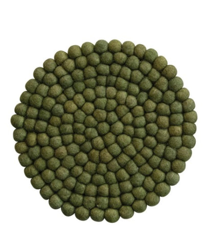 Wool Felt Trivet - Green