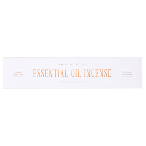 Tuberose, Lemongrass & Patchouli - Essential Oil Incense