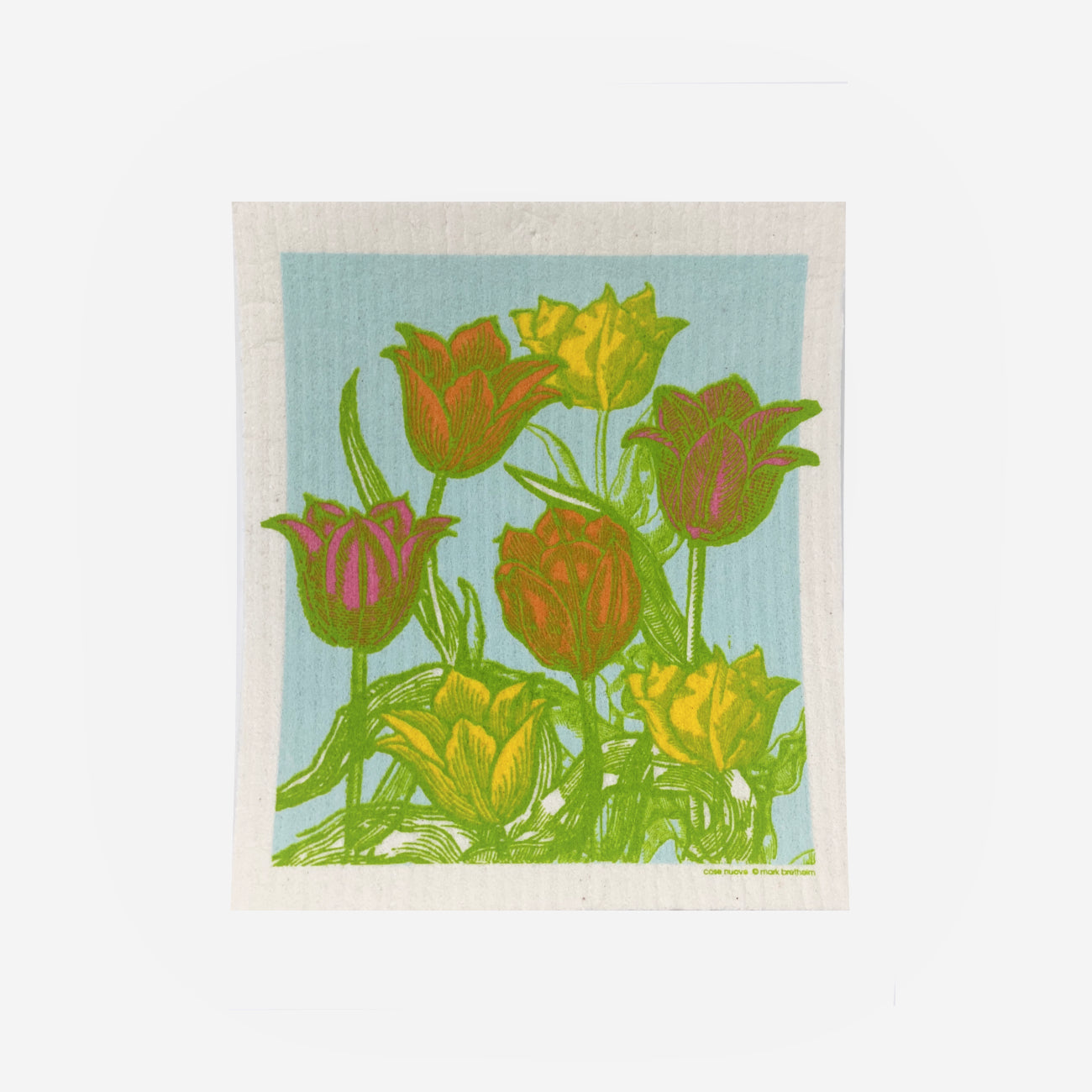 Tulip Garden - Swedish Dishcloth