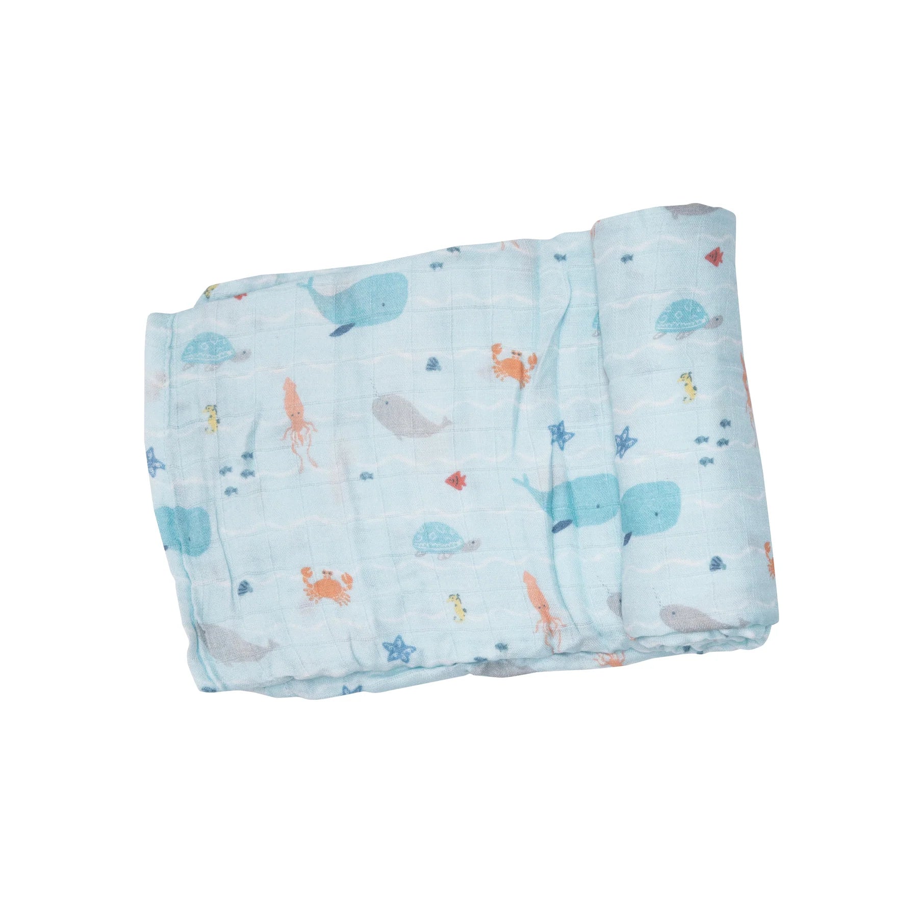 Undersea Stripe - Muslin Swaddle Blanket