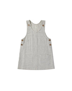 Overall Dress - Railroad Stripe