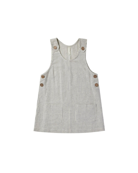 Overall Dress - Railroad Stripe