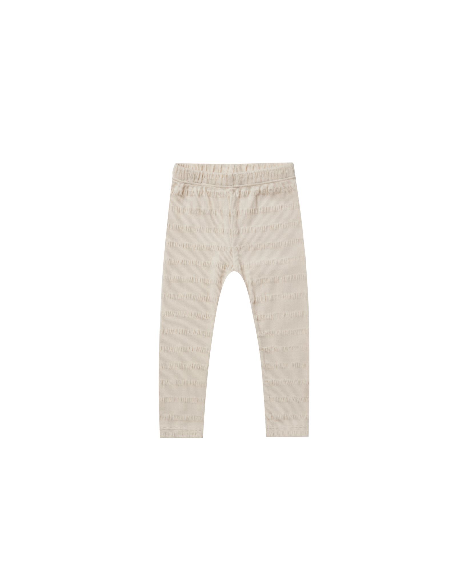 Cinched Ribbed Legging - Natural