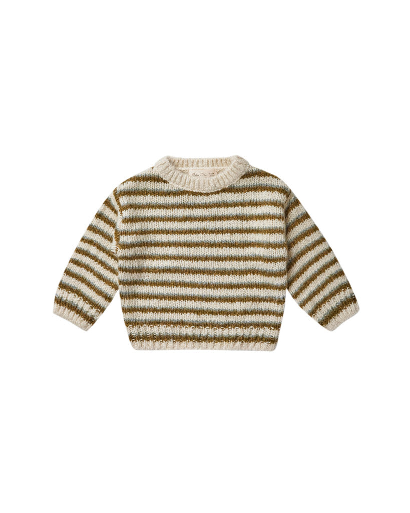 Aspen Sweater - Chartreuse Stripe