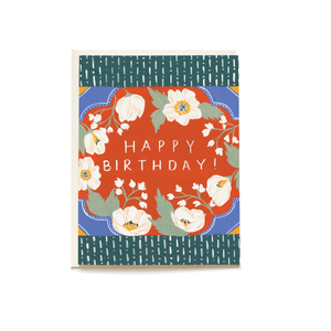 Vintage Floral - Birthday Card