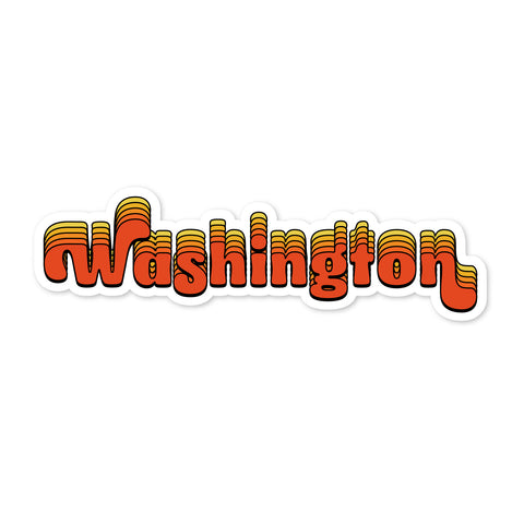 70's State Washington - Sticker