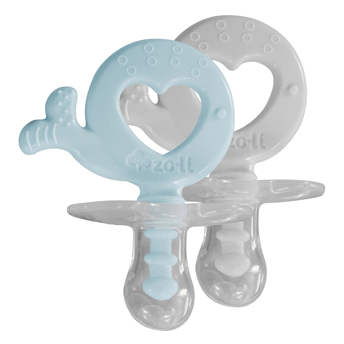 Whale - Mist & Ash, Pacifier + Teether Combo