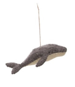 Whale - Wool Felt Sea Life Ornament