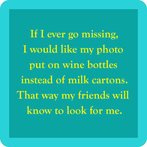 Photo on Wine Coaster