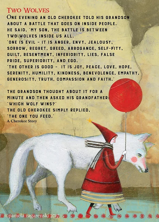 Two Wolves - General Card
