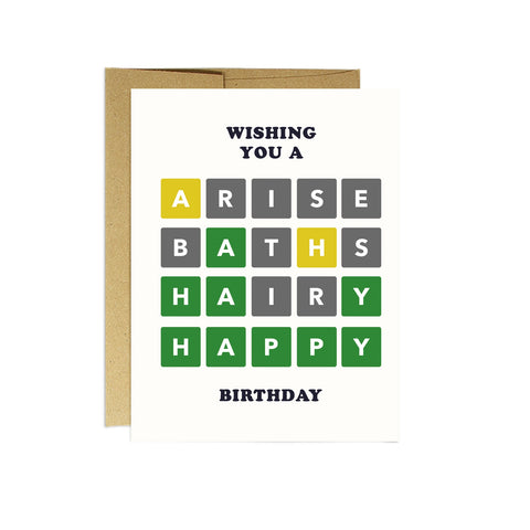 Wordle - Birthday Card