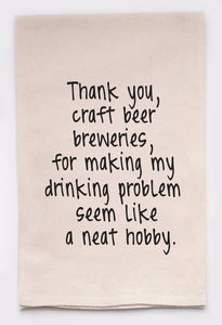 Thank You Craft Breweries Tea Towel