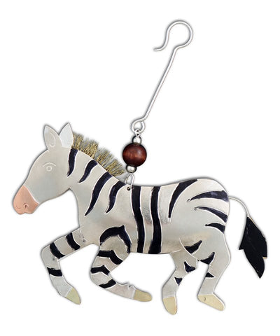 Zena the Zebra Ornament